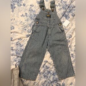 OshKosh B'gosh Striped Overalls vintage